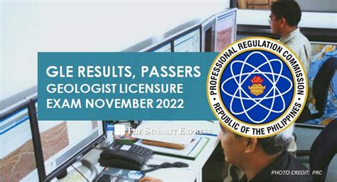 geologist licensure exam|GLE RESULTS: November 2022 Geology Licensure Exam Passers  .